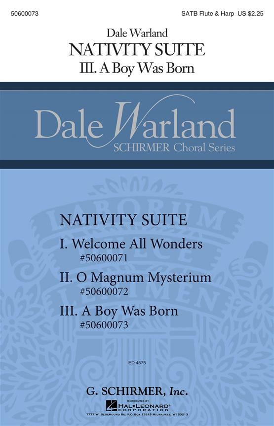 Nativity Suite: No. 3 A Boy Was Born